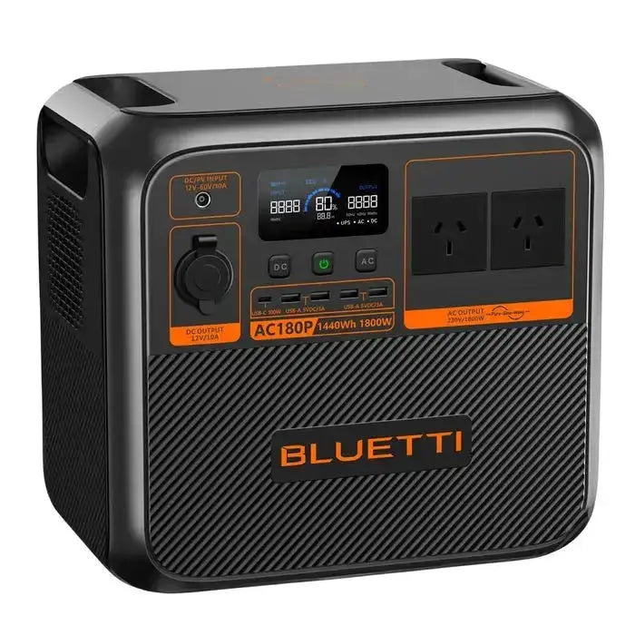BLUETTI AC180P Portable Solar Powered Generator| 1,800W| 1,152Wh BLUETTI