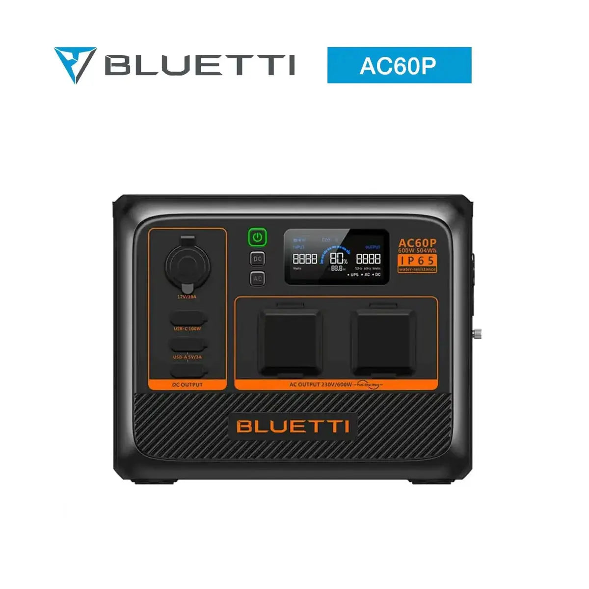 BLUETTI AC60P Portable Power Station| 600W| 403Wh BLUETTI